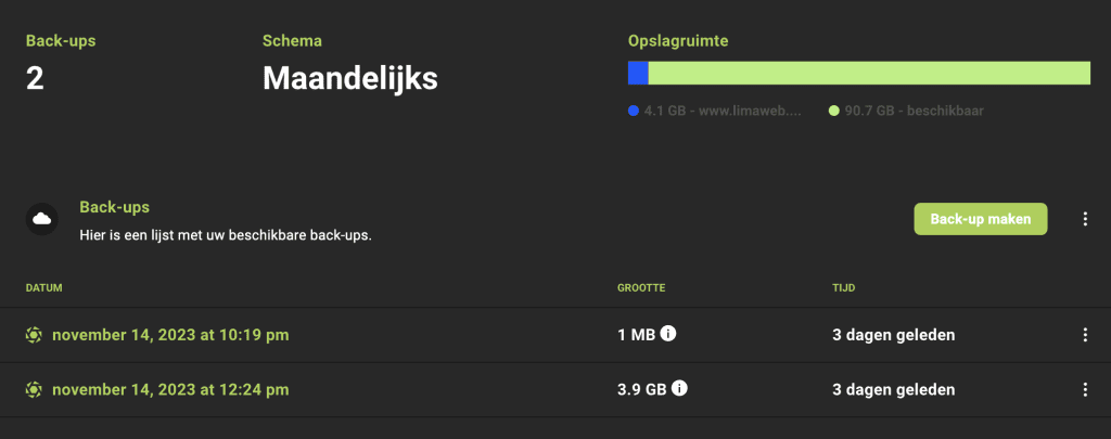 limaweb-backups